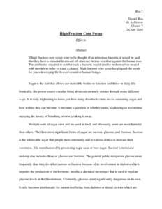 High-fructose corn syrup / Sucrose / Health effects of high-fructose corn syrup / Corn syrup / Sugar / Soft drink / Blood sugar / Leptin / Crystalline fructose / Sweeteners / Food and drink / Fructose