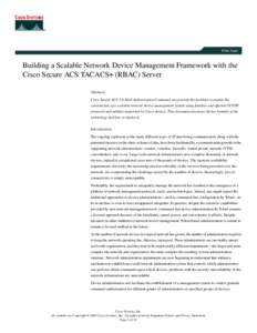 Cisco IOS / Routers / TACACS / Cisco Systems / Cisco Catalyst / Operating system / Command-line interface / Cisco PIX / Cisco Unified Communications Manager / Computer network security / Computing / Network architecture