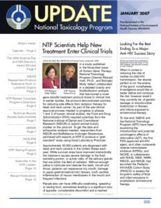 UPDATE  National Toxicology Program What’s Inside: Calendar – Page 2