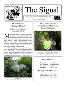 The Signal - October 2012, Page 1  October 2012 The Signal The Newsletter of The Paulinskill Valley Trail Committee: