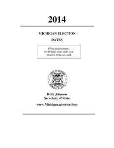 2014 Michigan Election Dates