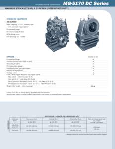 Twin Disc Marine Transmission  MG-5170 DC Series Maximum 578 kW (775 hp) @ 2100 RPM [intermediate duty]