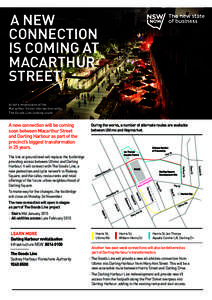 A NEW CONNECTION IS COMING AT MACARTHUR STREET Artist’s impression of the