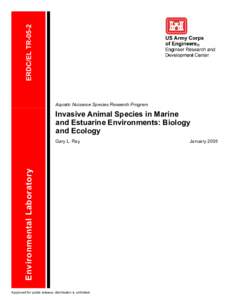 ERDC/EL TR-05-4, Invasive Animal Species in Marine and Estuarine Environments: Biology and Ecology