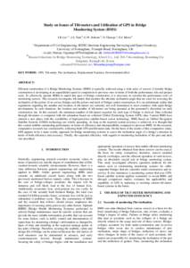 Study on Issues of Tilt-meters and Utilization of GPS in Bridge Monitoring System (BMS) J.K Lee a,*, J.S. Park b, G.W. Roberts a, O. Oluropo a, D.J. Moon b a  Department of Civil Engineering, IESSG (Institute Engineering