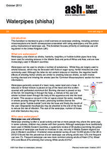 OctoberWaterpipes (shisha) 28  Introduction