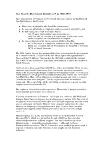 Fact Sheet 5: The Second Indochina War[removed]