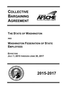 COLLECTIVE BARGAINING AGREEMENT THE STATE OF WASHINGTON AND