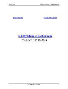 OECD SIDS  5-ETHYLIDENE-2-NORBORNENE