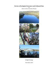 Review of Ecological Literature and Avifaunal Data for River to River Corridors Project InSight Ecology November 2010
