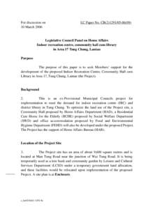 For discussion on 10 March 2006 LC Paper No. CB[removed])  Legislative Council Panel on Home Affairs