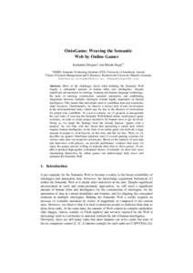 OntoGame: Towards Overcoming the Incentive Bottleneck in Ontology Building
