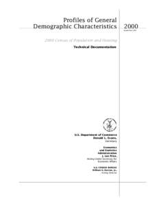 Profiles of General Demographic Characteristics 2000 Issued May 2001