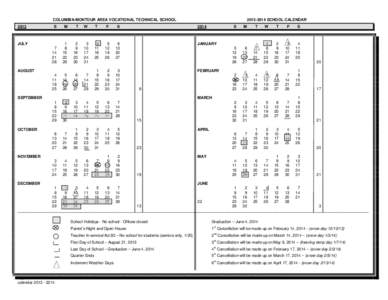 COLUMBIA-MONTOUR AREA VOCATIONAL TECHNICAL SCHOOL 2013 S  M
