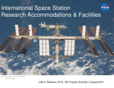 Presentation Title Page with  no NASA imagery