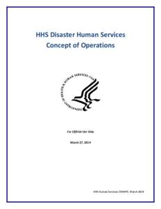 HHS Disaster Human Services Concept of Operations 2014
