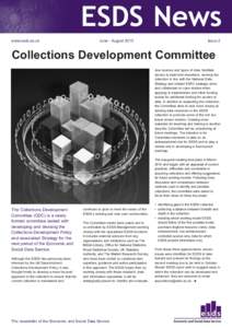 ESDS News www.esds.ac.uk June - August[removed]Issue 2
