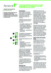 For w a r d Looking for more resources? visit: www.forwardit.sa.gov.au ForwardIT is aimed at people new to all things digital, providing easy to understand tutorials on a variety of topics