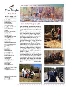 Bay State Trail Riders Association, Inc.  The Bugle May 2014 BSTRA OFFICERS [removed]