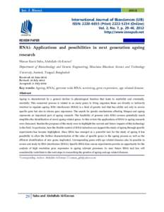 Int. J. BiosciInternational Journal of Biosciences (IJB) ISSN: PrintOnline) Vol. 2, No. 7, p, 2012