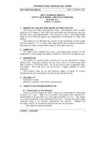 INTERNATIONAL ŒNOLOGICAL CODEX Anti-foaming Agents COEI-1-ACIGRA: 2000  ANTI-FOAMING AGENTS