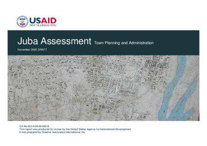 Juba Assessment Town Planning and Administration November 2005 DRAFT