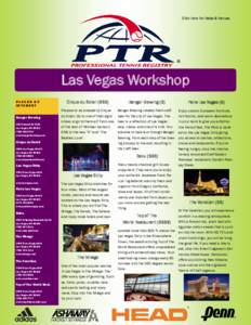 Click Here For Dates & Venues  Las Vegas Workshop PLACES OF INTEREST