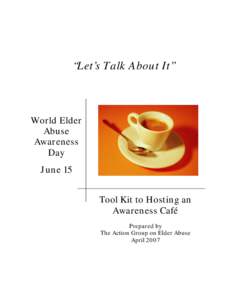 2007 Tool Kit - Awareness Cafes