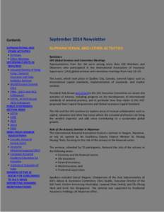 IAA Newsletter - September 2014