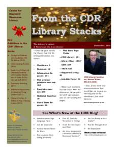 Center for Disability Resources Library  New