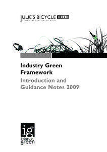 Industry Green Framework Introduction and