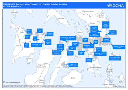 PHILIPPINES: Typhoon Haiyan(Yolanda) 3W - Ongoing Nutrition activities as of 04 August 2014 Northern Samar Romblon