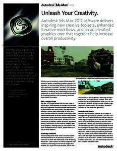 Autodesk 3ds Max ® ®  2012