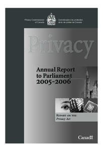 Annual Report to Parliament[removed]Report on the Privacy Act