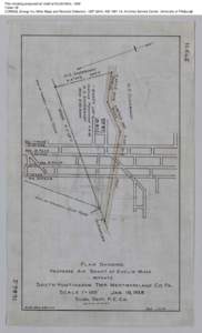 Plan showing proposed air shaft at Euclid Mine, 1928 Folder 28 CONSOL Energy Inc. Mine Maps and Records Collection, [removed], AIS[removed], Archives Service Center, University of Pittsburgh 