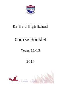 Darfield High School  Course Booklet