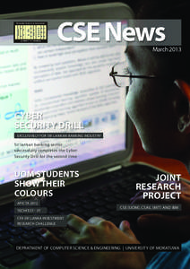 CSE News  March 2013 CYBER SECURITY DRILL