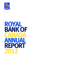 ROYAL BANK OF CANADA ANNUAL REPORT 2012