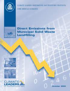 Direct emissions from municipal solid waste landfilling  October 2004