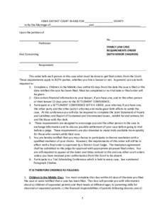 Microsoft Word - Cedar-Jackson County FAMILY LAW REQUIREMENTS ORDER.docx