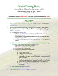 March 29, 2007 Meeting Agenda