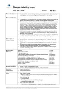 Immune system / Packaging / Health / Allergology / Mandatory labelling / Allergy / Allergen / Medicine / Immunology / Anatomy