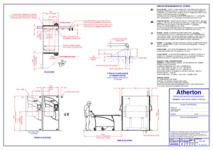 SERVICE REQUIREMENTS BY OTHERS COLD WATER - SUPPLY TO BE CONSTANTLY BETWEEN 200 & 500 KPA, MAXIMUM TEMPERATURE 25°C, TREATED IF OVER 2 PPM (0.02MMOL/L) HARDNESS, CHLORIDE FREE, COMPLETE WITH 15MM ISOLATING VALVE & BACK 