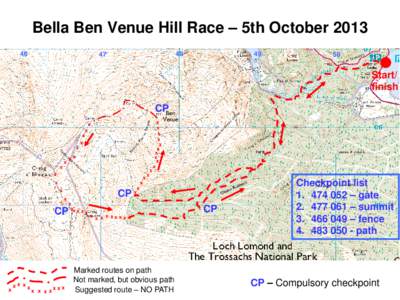 Bella Ben Venue Hill Race – 5th October[removed]