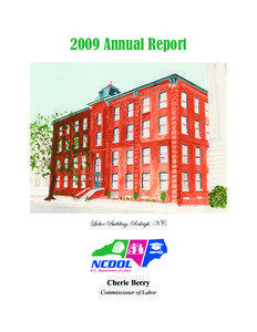 2009 Annual Report  Labor Building, Raleigh, N.C.