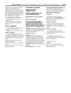 Politics of the United States / Public administration / Federal Acquisition Regulation / Government procurement in the United States / Federal Register / General Services Administration / United States Code / Code of Federal Regulations / United States administrative law / Government