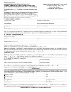 BOE-62 (P1) REVDISABLED PERSONS CLAIM FOR TRANSFER OF BASE YEAR VALUE TO REPLACEMENT DWELLING (INTRACOUNTY AND INTERCOUNTY, WHEN APPLICABLE)