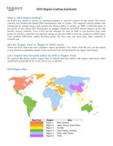 DVD Region Coding Explained