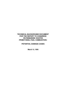 Waste management / Waste / United States Environmental Protection Agency / Hazardous waste / Soil contamination / Municipal solid waste / Fly ash / Resource Conservation and Recovery Act / Leachate / Environment / Pollution / Earth