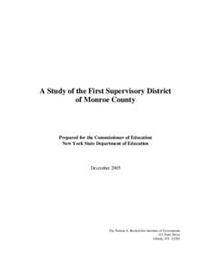 Supervisory districts and Boards of Cooperative Educational Services (BOCES), one component of New York State’s educational sy